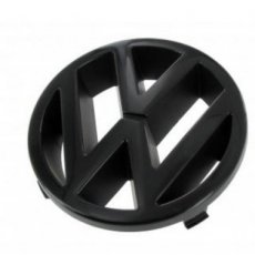Emblème Volkswagen noir sur la calandre