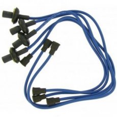 Faisceau de fils/câbles de bougies/d'allumage performance, bleu, cuivre 7 mm