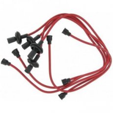 Faisceau de fils/câbles de bougies/d'allumage performance, rouge, cuivre 7 mm