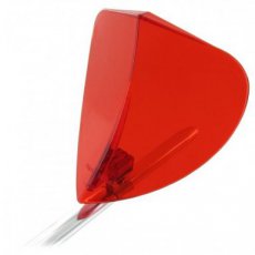 Déflecteur de vent (Wirbulator), rouge transparent