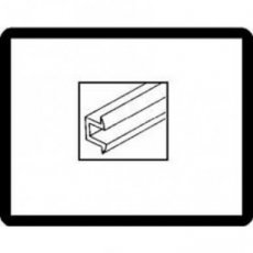 Standaard pop-out rubber tussen zijruitglas en frame (per stuk)