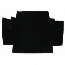 Bouclé koffer tapijt uit één stuk zwart