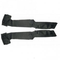 Zwart rubber matten tegen en rond het stoel voetstuk (per paar)