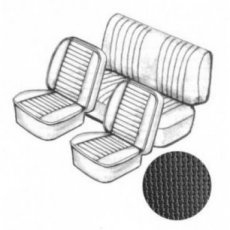 3147 Kit de garniture de siège noir en vinyle basket