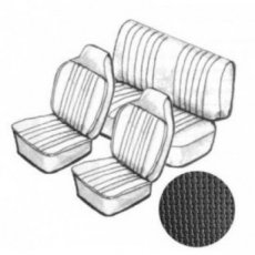 3196 Kit de garniture de siège noir en vinyle basket avec appuie-tête