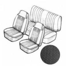 3197 Kit de garniture de siège noir en vinyle basket avec appuie-tête