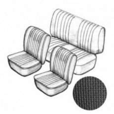 3185 Kit de garniture de siège noir en vinyle basket