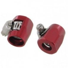 970 Collier de serrage pour durite/flexible d'essence du type Econ-o-fit, rouge, la paire
