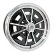 Sprintstar velg 4X130 aluminium gepolijst/hoogglans zwart